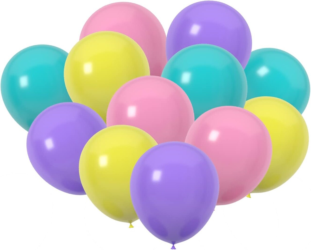60 Count 12 Inch Latex Balloons for Birthday Wedding Party Decorations